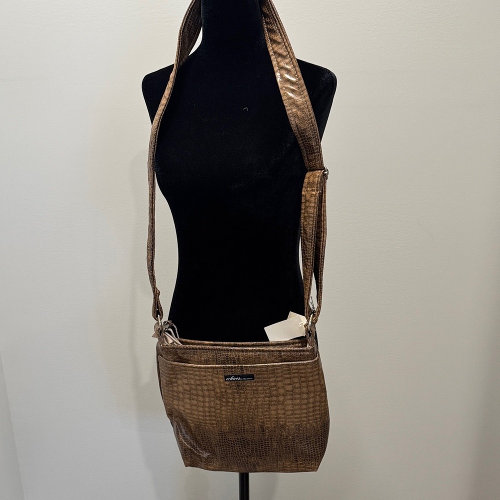 Brown Crossbody Shoulder Bag - Echoes in the Attic